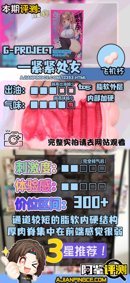 G-project——“紧紧处女”评测！用“减速带”模拟肉感紧致，似乎有一定可行性