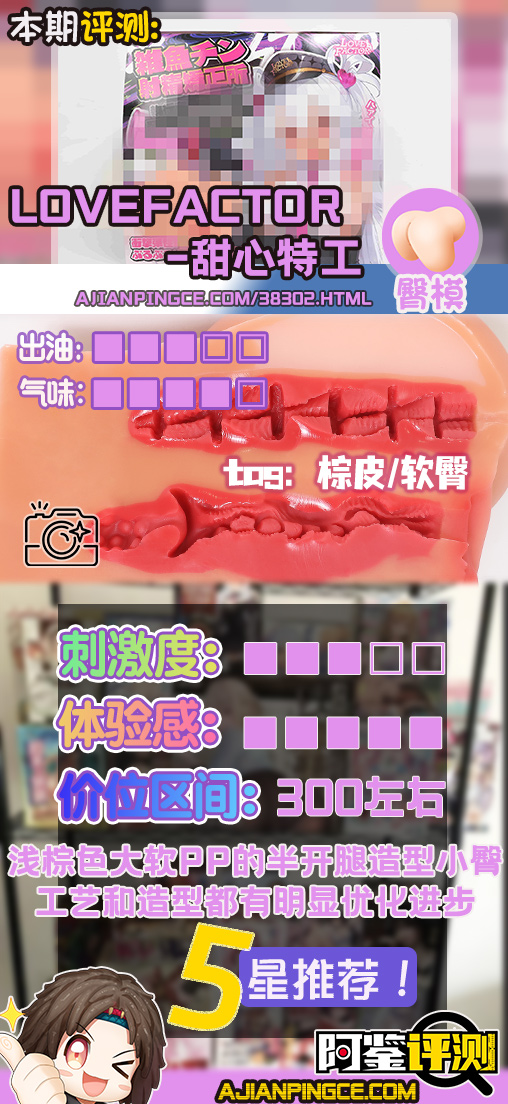 LoveFactor——“甜心特工”评测！更大脂软屁股的黑皮小臀，怎么你也是雌小鬼？！